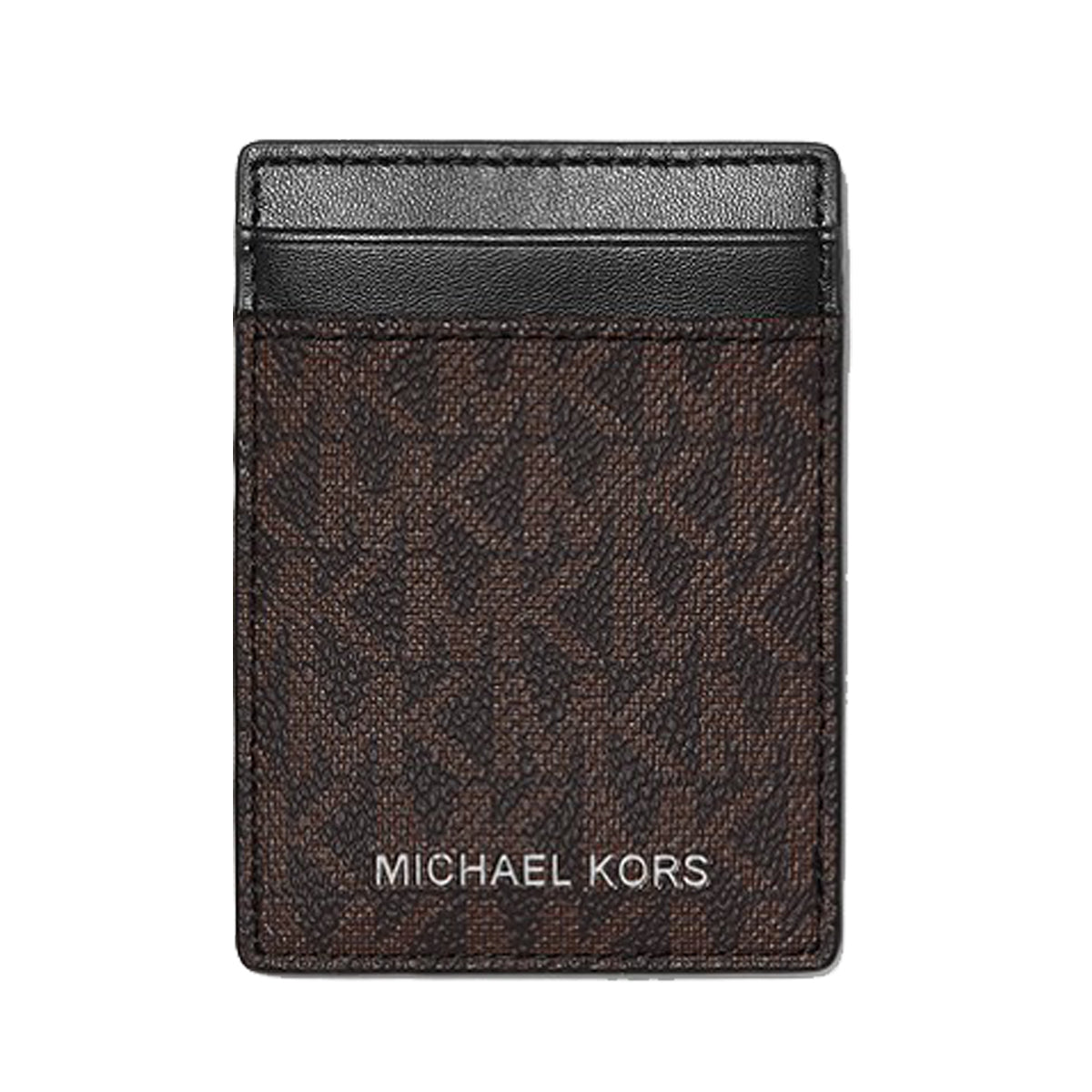 Foto 4 pulgar | Tarjetero Michael Kors Logo Con Clip Para Billetes 37h9lgfd1b Color Café