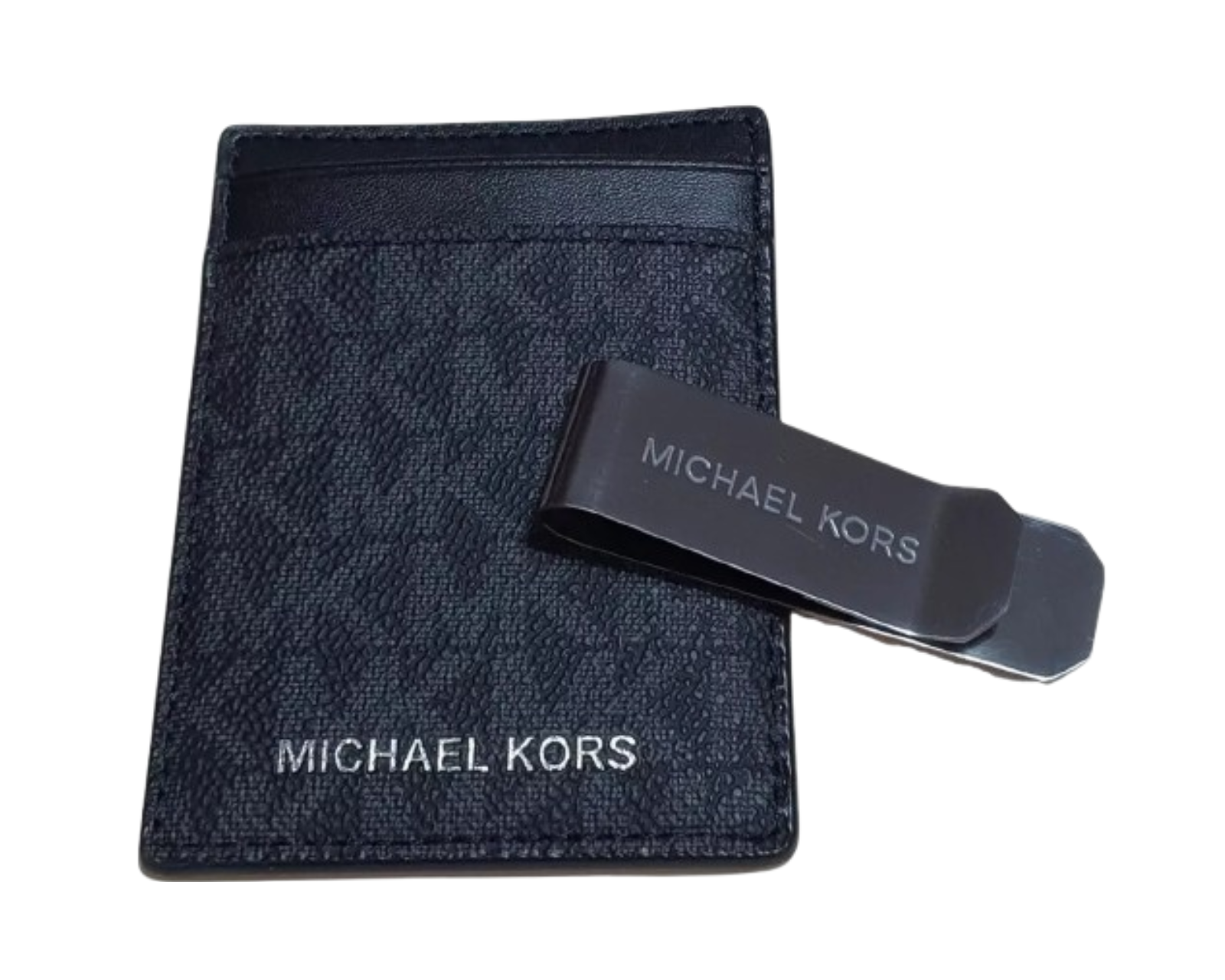 Foto 5 | Tarjetero Michael Kors Logo Con Clip Para Billetes 37h9lgfd1b Color Negro