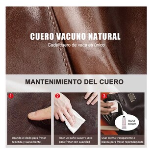 Foto 4 | Cartera Para Caballero Carteras Piel Vaca, Marrón Oscuro