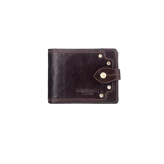 Foto 1 | Cartera Para Caballero Carteras Piel Vaca, Marrón Oscuro