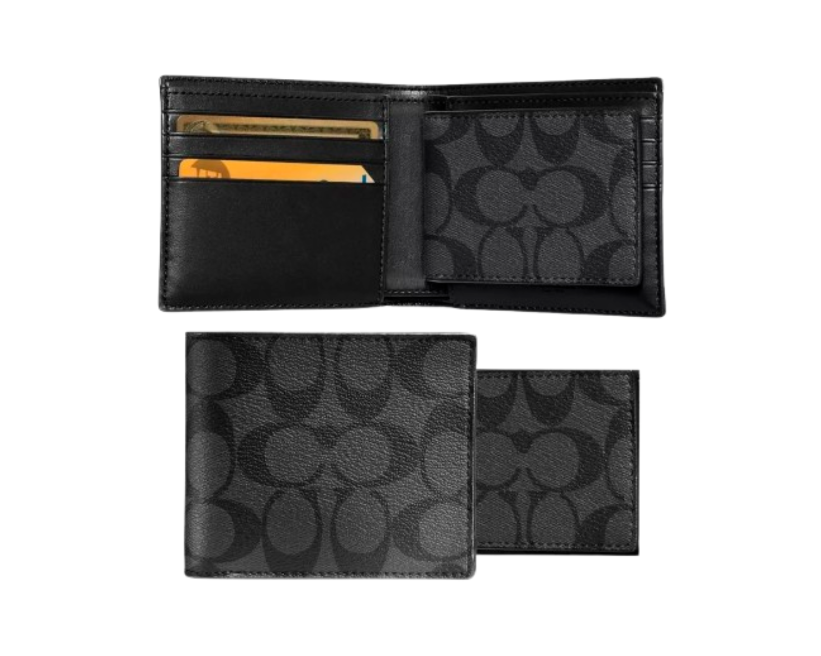 Foto 4 pulgar | Cartera Coach 3 En 1 Signature Canvas CW380 Color Negro