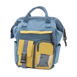 Foto 1 | Mochila Exterior Textil Color Azul Para Mujer De Rbbasics