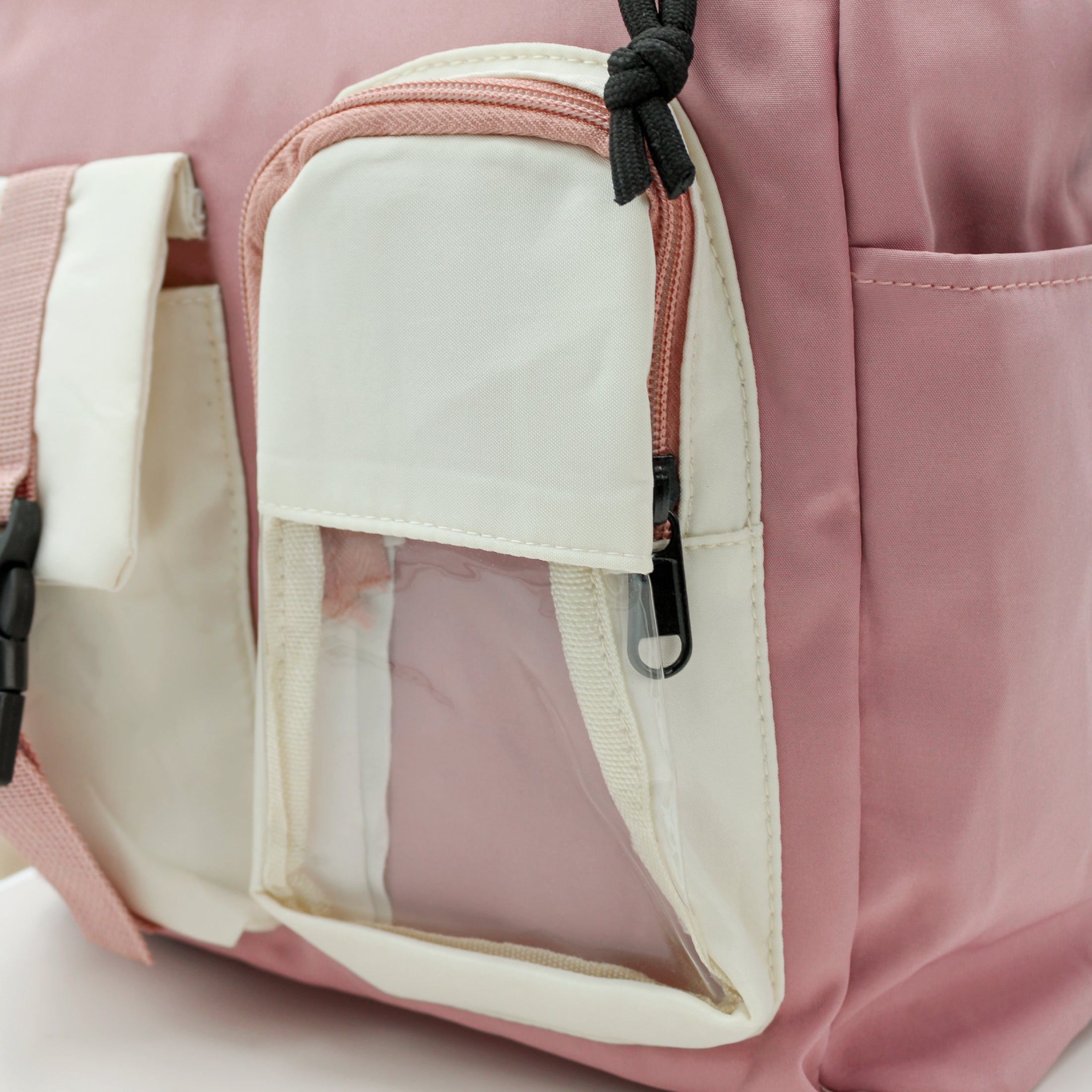 Foto 5 | Mochila Exterior Textil Color Rosa Para Mujer De Rbbasics