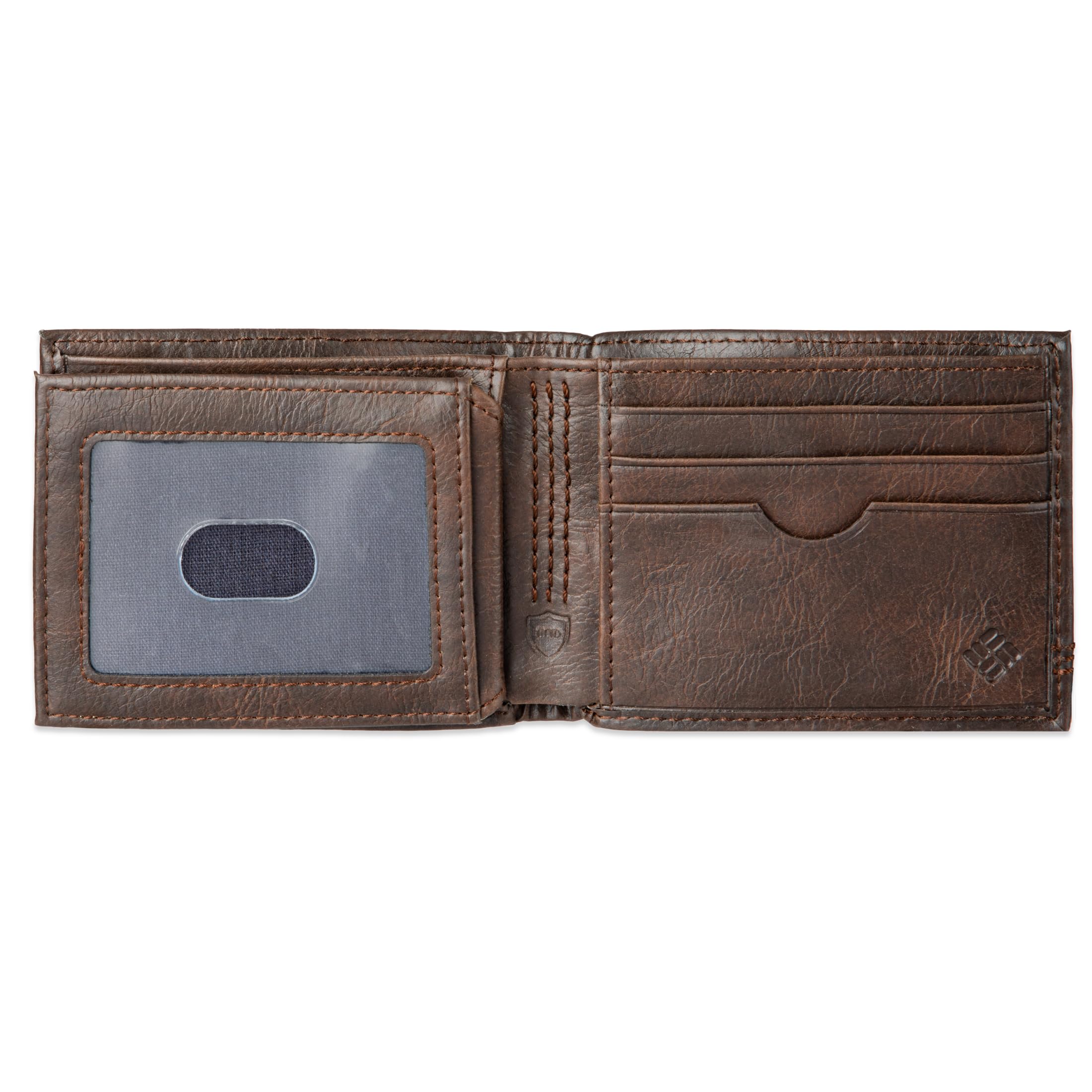 Foto 5 pulgar | Wallet Columbia Para Hombre, Piel, Capacidad Extra, Pliegue Delgado - Venta Internacional.