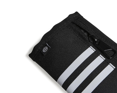 Foto 4 | Cartera Adidas Negro/blanca, 13 Cm X 8,5 Cm, Poliéster Reciclado - Venta Internacional.
