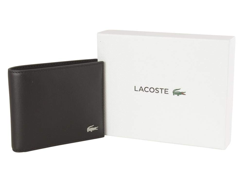 Foto 4 | Billetera Lacoste Fitzgerald Para Hombre, Pequeña, Color Marrón Oscuro - Venta Internacional.