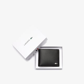 Foto 4 | Billetera Lacoste Fitzgerald Pequeña De Piel Negra Para Hombre - Venta Internacional.