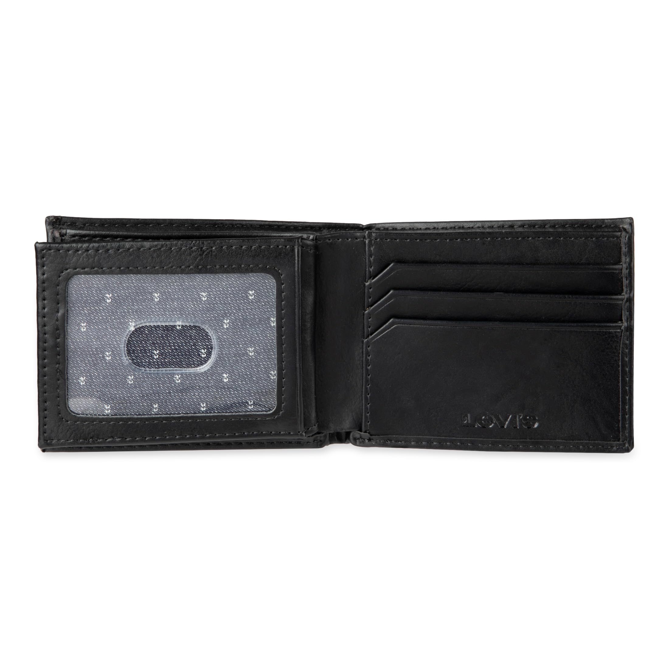 Foto 6 pulgar | Cartera Levi's Extra Capacity Slimfold Para Hombre, Color Negro Antracita - Venta Internacional.