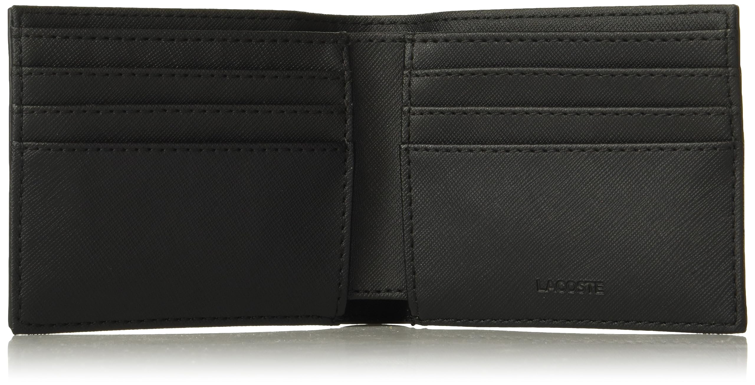 Foto 4 | Billetera Lacoste Classic, Pequeña, Para Hombre, De Pvc Negro - Venta Internacional.