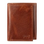 Cartera Triple Levi's, Elegante Y Delgada, Con Protección Rfid, Color Canela - Venta Internacional.