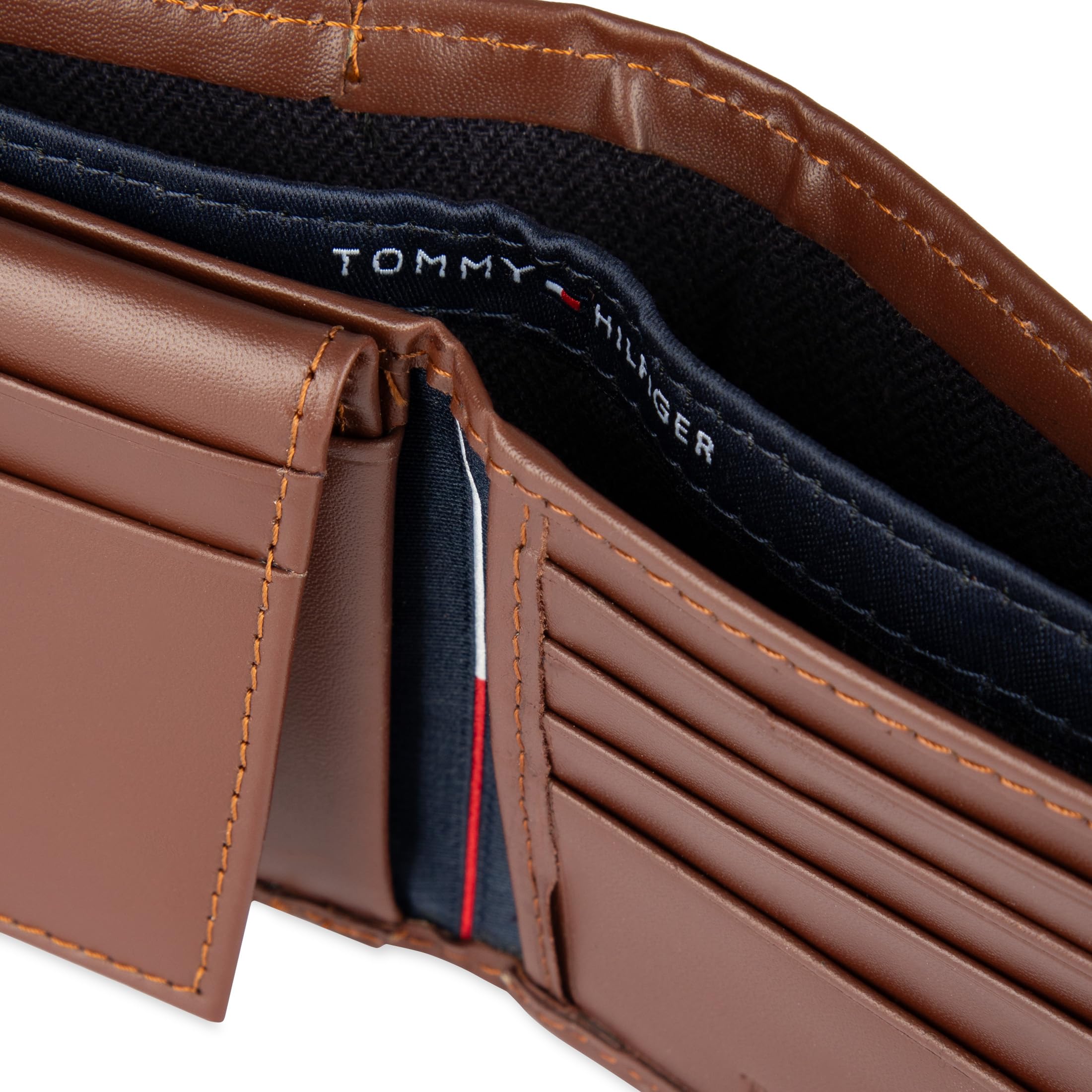 Foto 4 pulgar | Cartera Tommy Hilfiger de Piel Plegable con 6 Bolsillos para Tarjetas - Venta Internacional