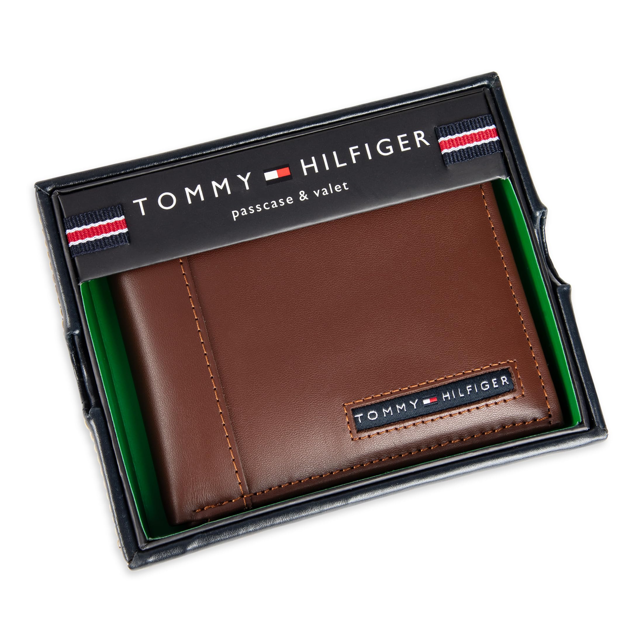 Foto 6 pulgar | Cartera Tommy Hilfiger de Piel Plegable con 6 Bolsillos para Tarjetas - Venta Internacional