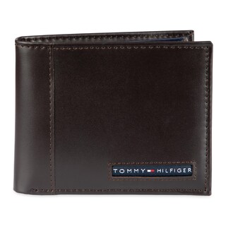 Foto 1 | Cartera Tommy Hilfiger Plegable de Cuero Marrón para Hombre - Venta Internacional