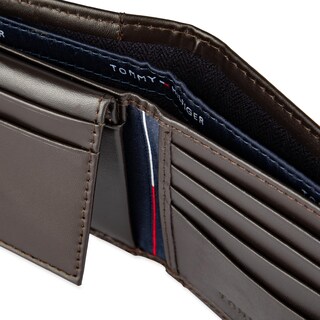 Foto 7 | Cartera Tommy Hilfiger Plegable de Cuero Marrón para Hombre - Venta Internacional