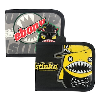 Foto 1 | Cartera Caricaturas De 2 Piezas Stinko Color Negro
