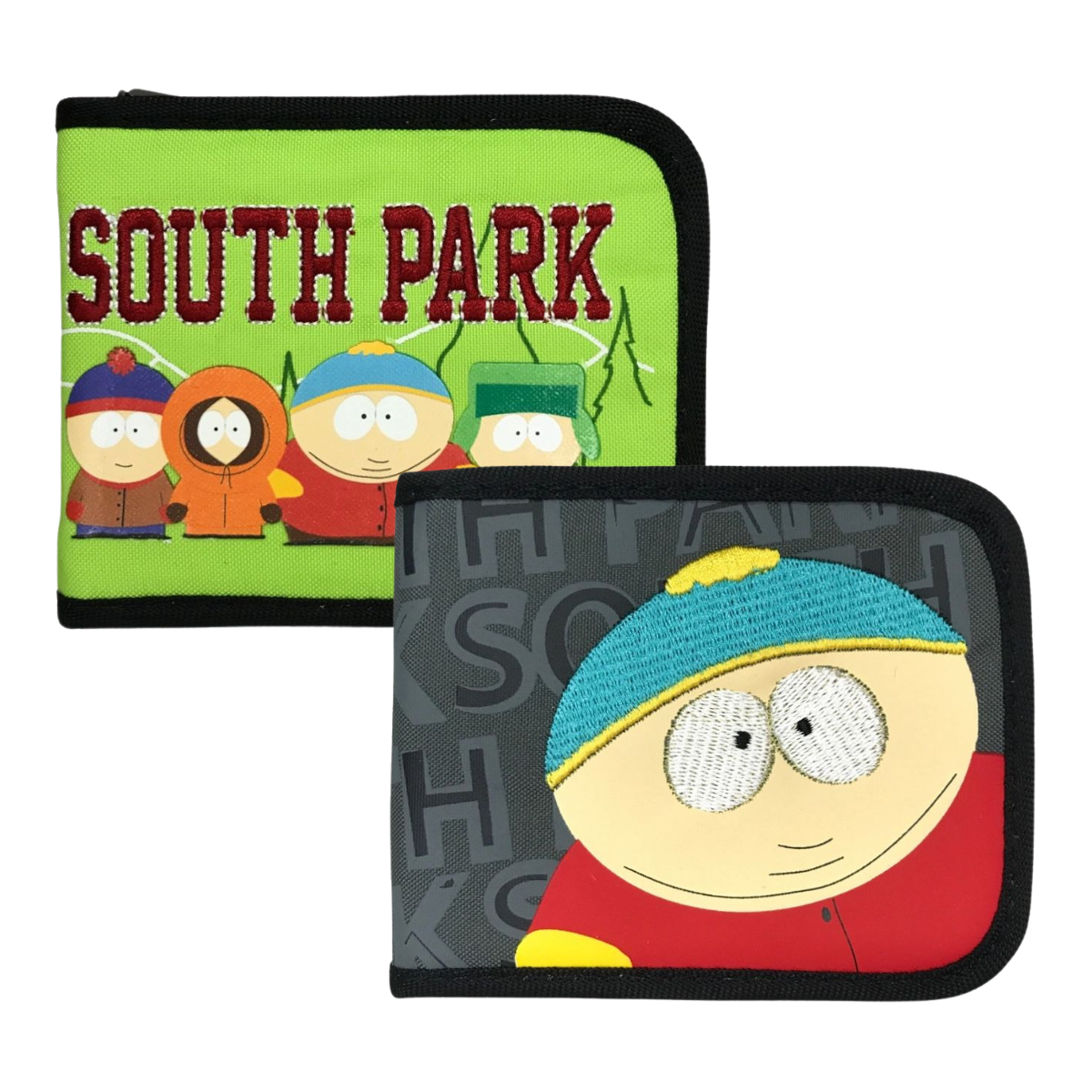 Cartera Caricaturas De 2 Piezas South Park Color Verde