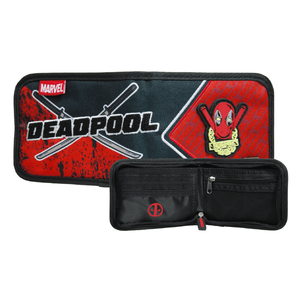 Cartera Deadpool Dp303a Color Rojo