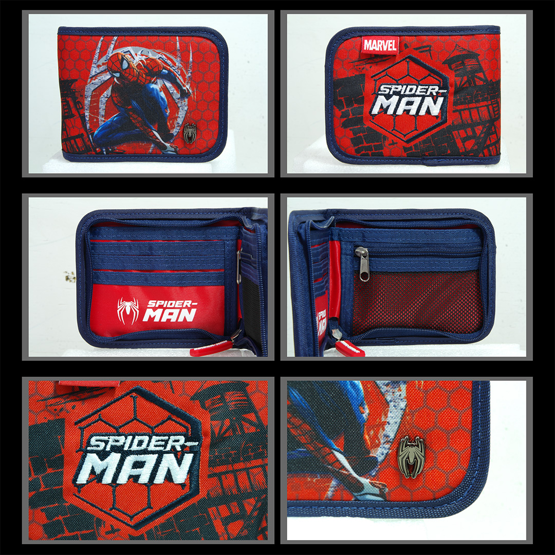 Foto 3 pulgar | Cartera Marvel Spider-Man Negra