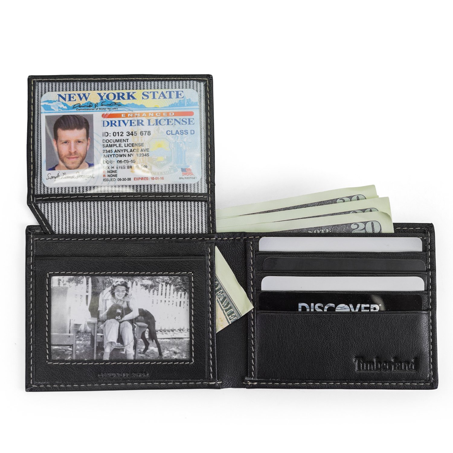Foto 2 | Cartera Timberland Blix De Piel Negra Para Hombre - Venta Internacional.