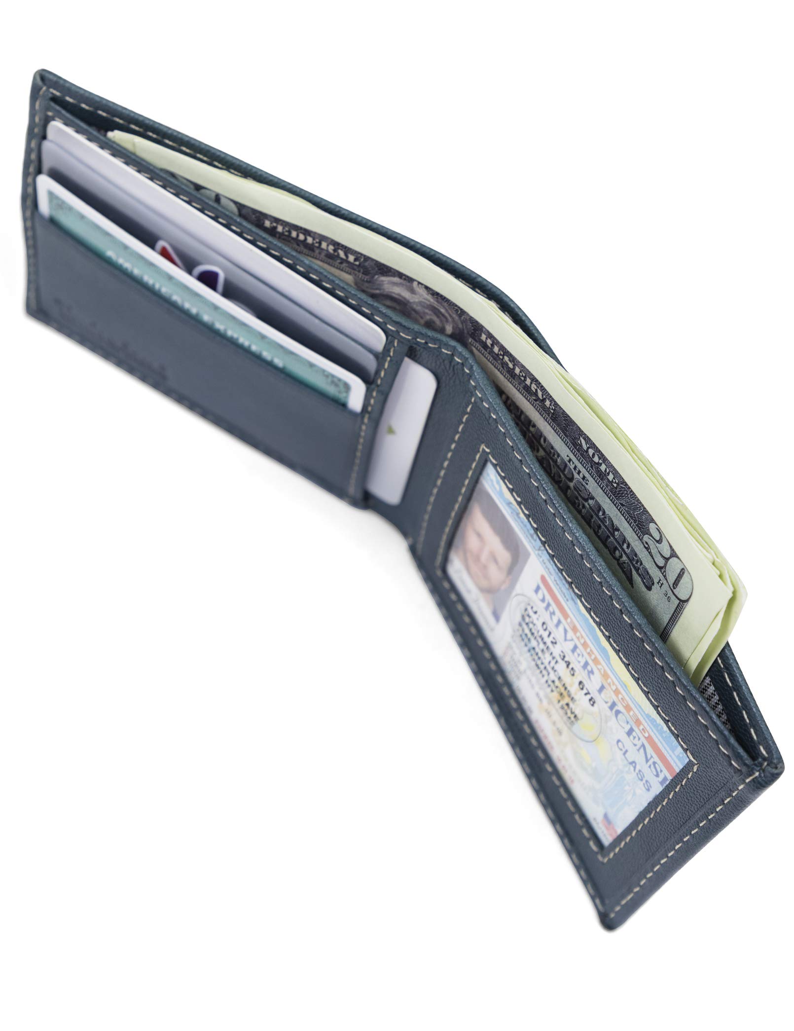 Foto 5 pulgar | Cartera Timberland Blix Slimfold De Piel Azul Marino Para Hombre - Venta Internacional.
