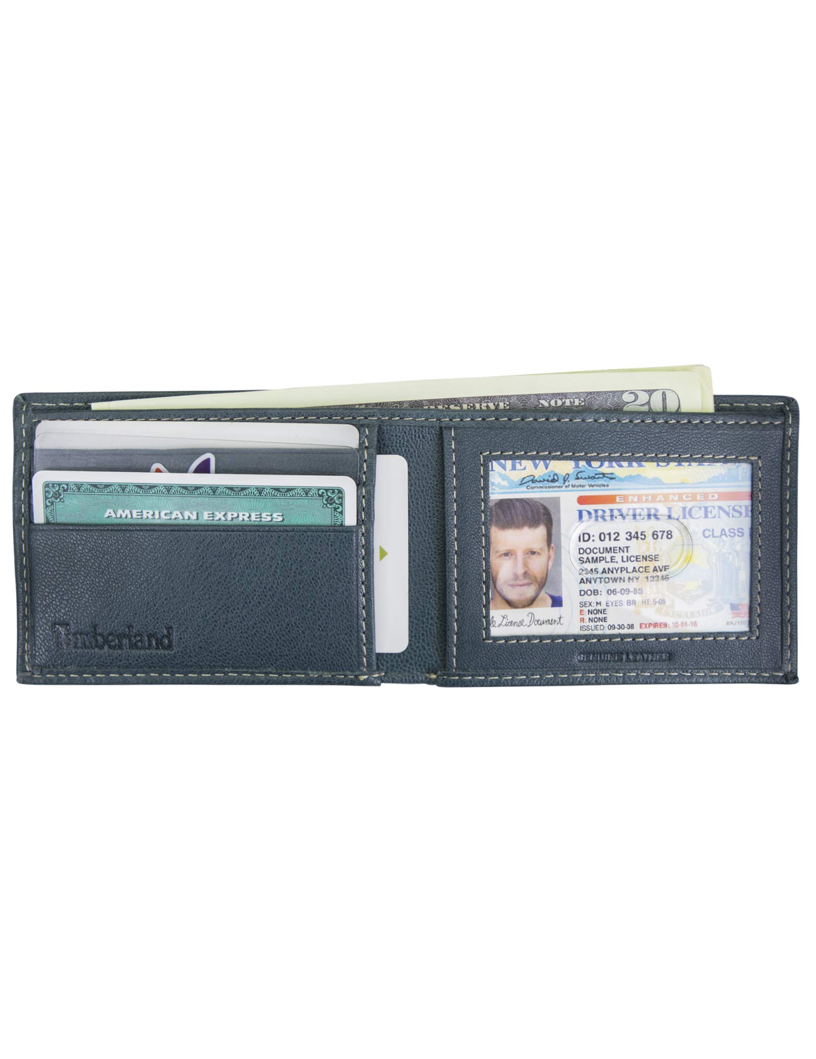 Foto 7 pulgar | Cartera Timberland Blix Slimfold De Piel Azul Marino Para Hombre - Venta Internacional.