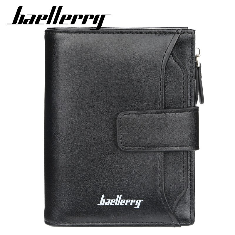 Foto 5 pulgar | Billetera Baellerry Fashion De Cuero Con Cremallera Corta Para Hombre - Venta Internacional.