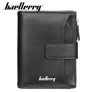 Foto 4 | Billetera Baellerry Fashion De Cuero Con Cremallera Corta Para Hombre - Venta Internacional.