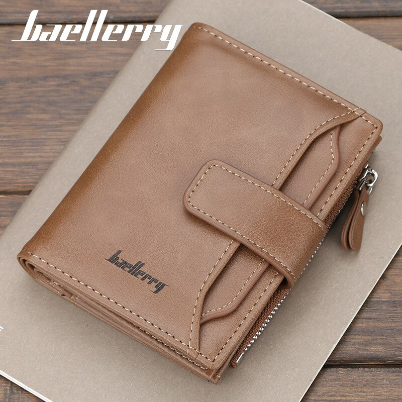Foto 6 pulgar | Billetera Baellerry Fashion De Cuero Con Cremallera Corta Para Hombre - Venta Internacional.