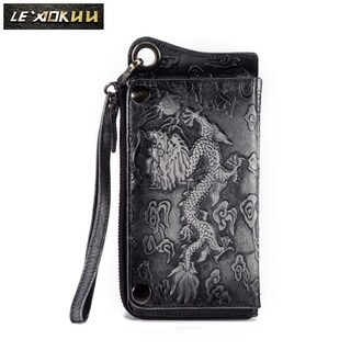 Foto 2 | Organizador De Ganado Wallet Le'aokuu De Piel Auténtica Para Hombre - Venta Internacional.