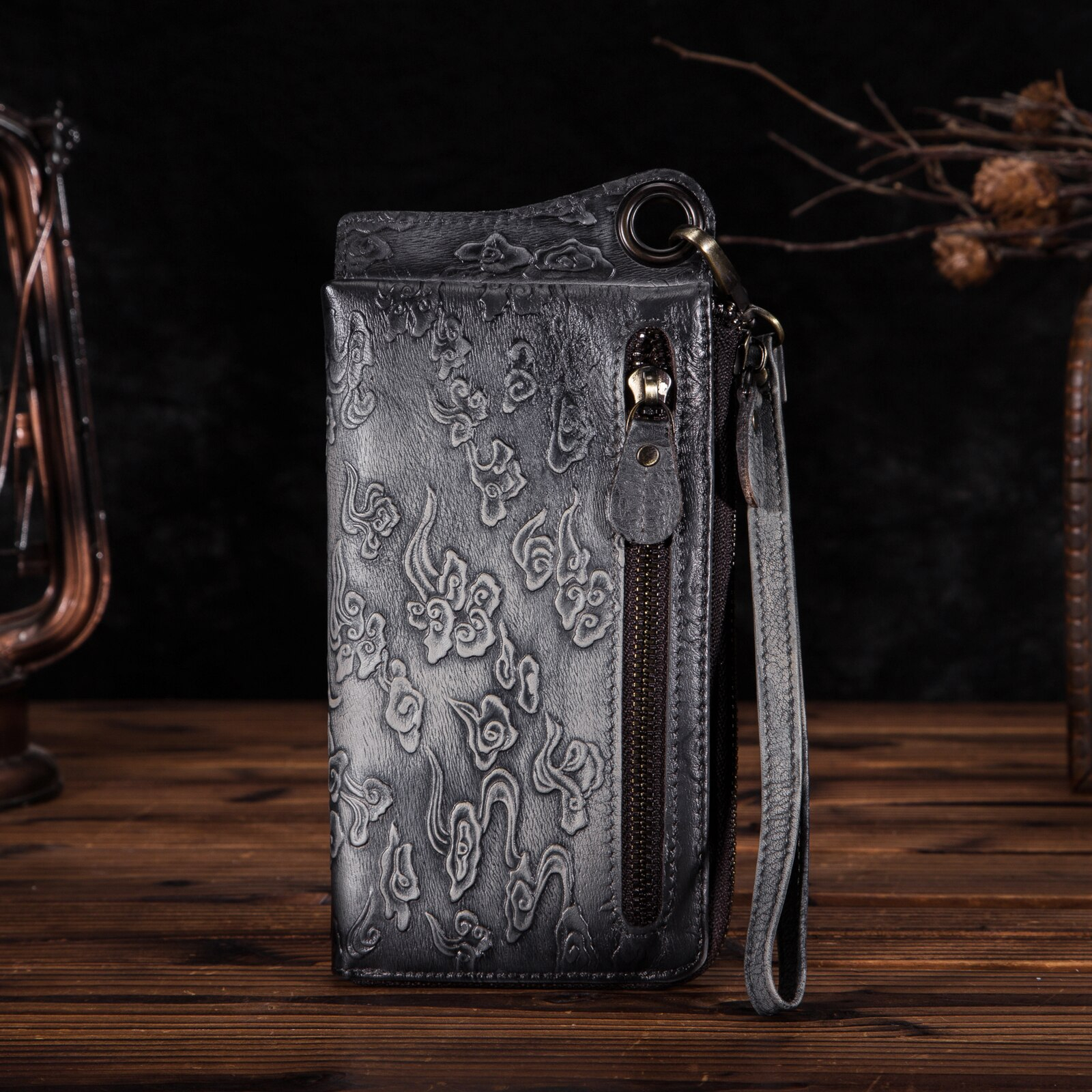 Foto 6 pulgar | Organizador De Ganado Wallet Le'aokuu De Piel Auténtica Para Hombre - Venta Internacional.