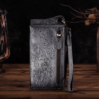 Foto 5 | Organizador De Ganado Wallet Le'aokuu De Piel Auténtica Para Hombre - Venta Internacional.