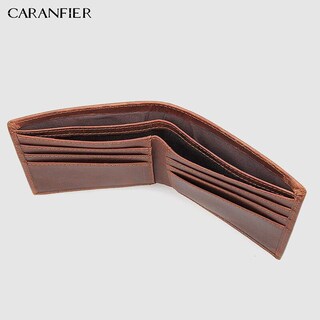 Foto 4 | Billetera Caranfier De Piel Genuina De Vacuno Plegable Para Hombre - Venta Internacional.