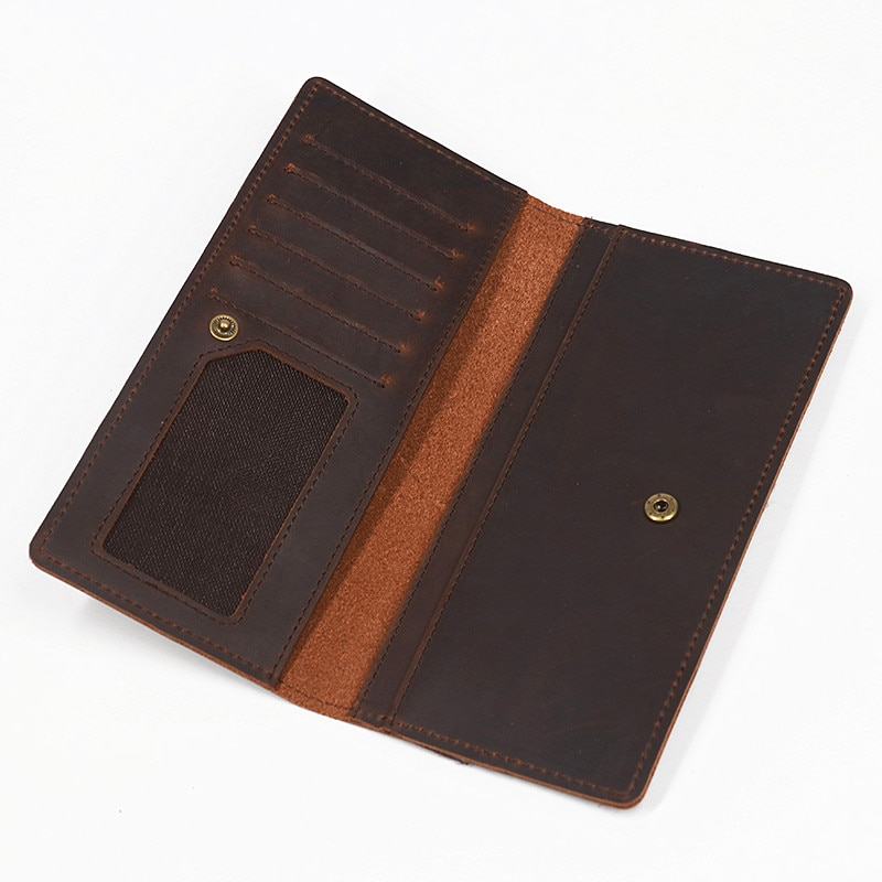 Foto 5 pulgar | Cartera Simline De Piel Auténtica Para Hombre Hecha A Mano Clásica - Venta Internacional.