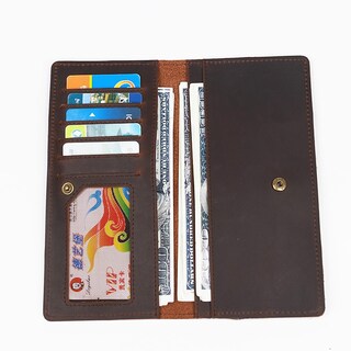 Foto 5 | Cartera Simline De Piel Auténtica Para Hombre Hecha A Mano Clásica - Venta Internacional.