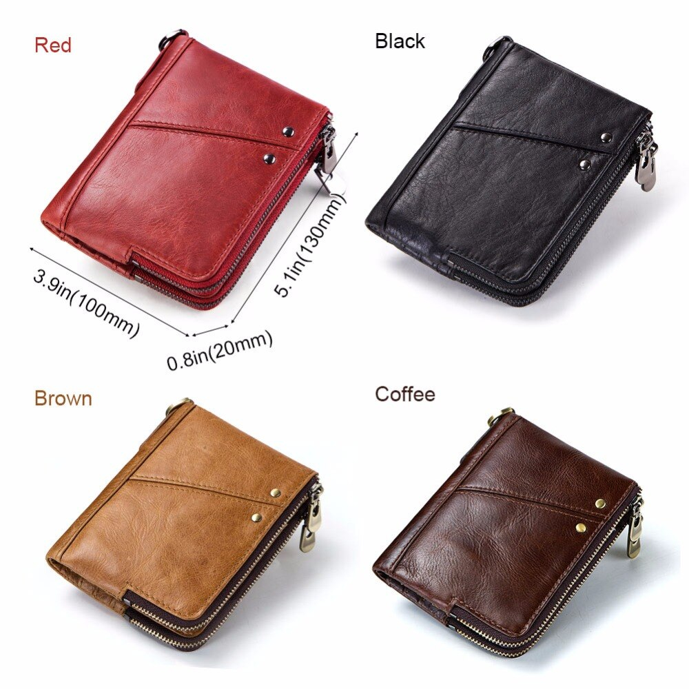 Foto 5 pulgar | Cartera Gzcz Vintage De Cuero Genuino Rfid Para Hombre - Venta Internacional.