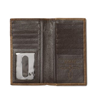 Foto 2 | Billetera Ariat Logo Boot Stitch Rodeo Para Hombre Rodeo_brown - Venta Internacional.