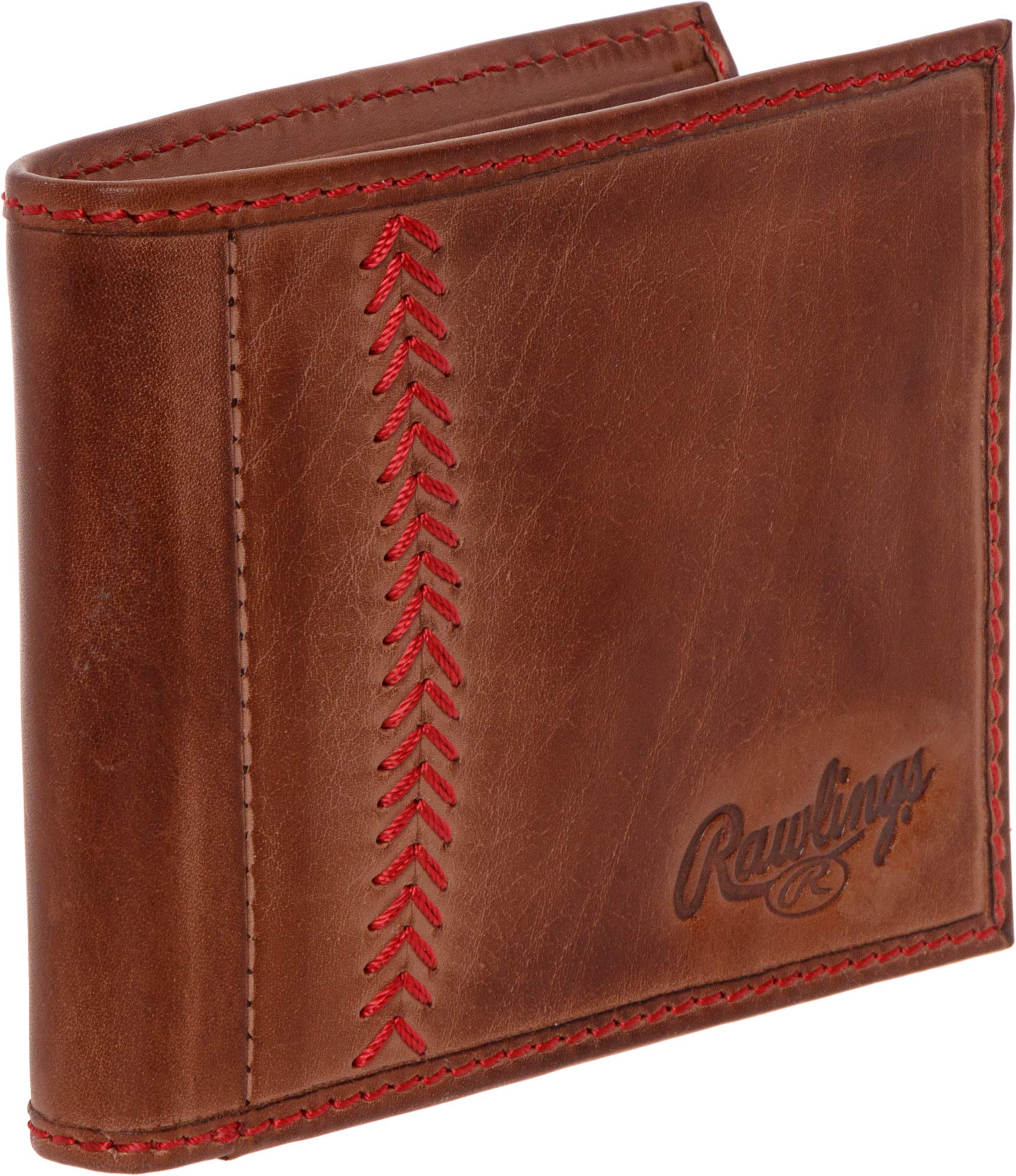 Foto 2 | Wallet Rawlings Bordado En Piel Curtida Con Puntadas De Béisbol - Venta Internacional.