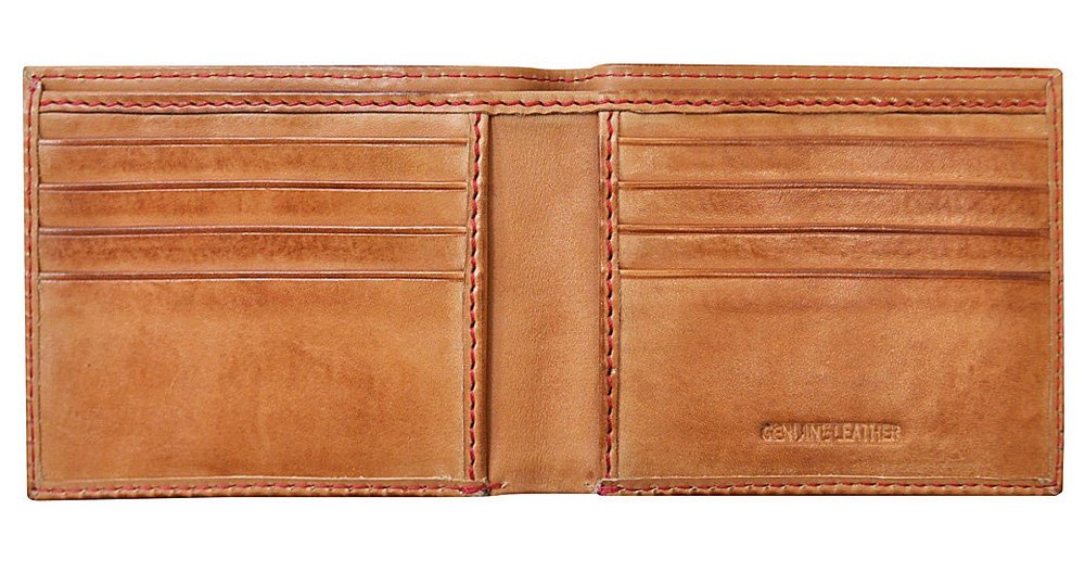 Foto 3 pulgar | Cartera Plegable Rawlings Con Puntadas De Béisbol Para Hombre, Color Canela - Venta Internacional.