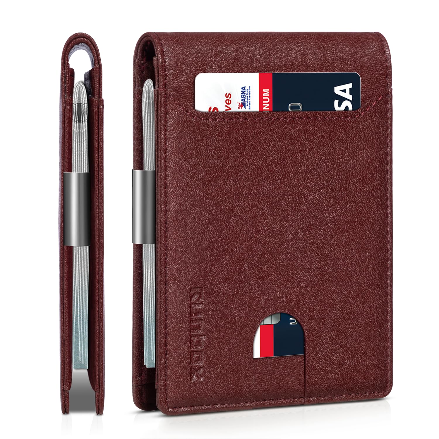 Foto 1 | Billetera Runbox, Delgada, De Piel, Para Billetes, Con Bloqueo Rfid, Para Hombre - Venta Internacional.