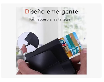 Foto 2 | Cartera Emergente Con Bloqueo Rfid Para Hombre (negro) Xtellar