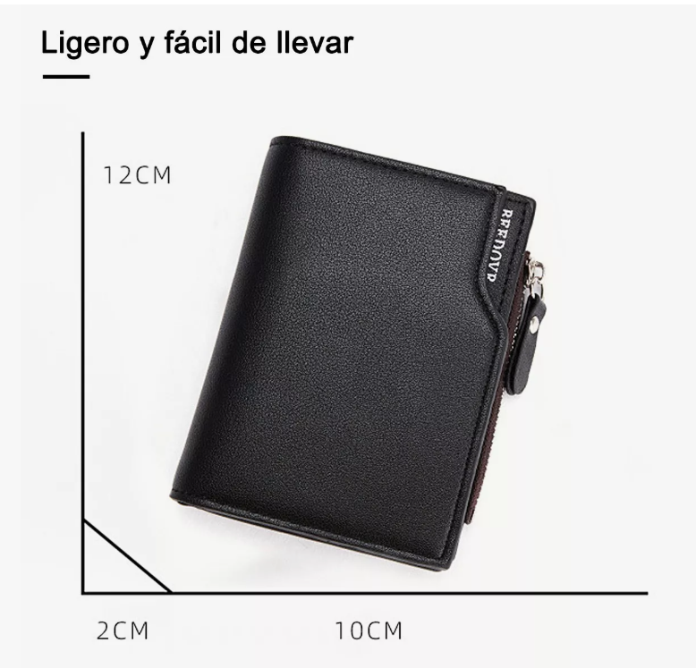 Foto 3 | Carteras Xtellar Hombre Con Tarjetero, Monedero Caballero De Cuero