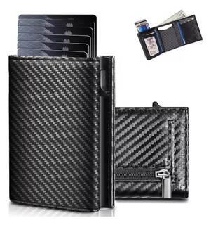 Foto 1 | Cartera Xtellar De Hombre Con Tarjetero Rfid Negro