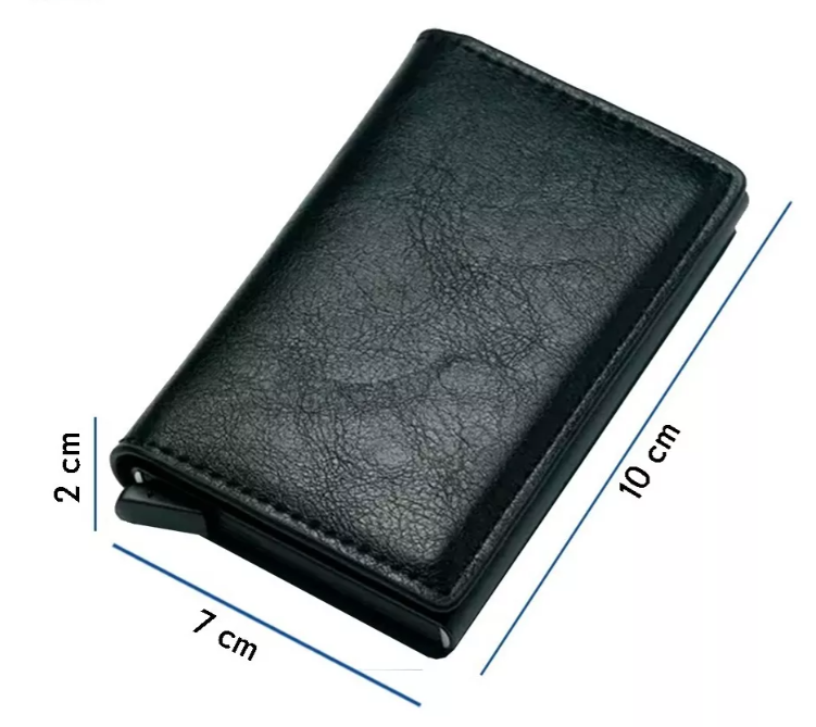 Foto 3 | Cartera Xtellar Tarjetero Billetera De Cuero Protección Rfid Color Negro