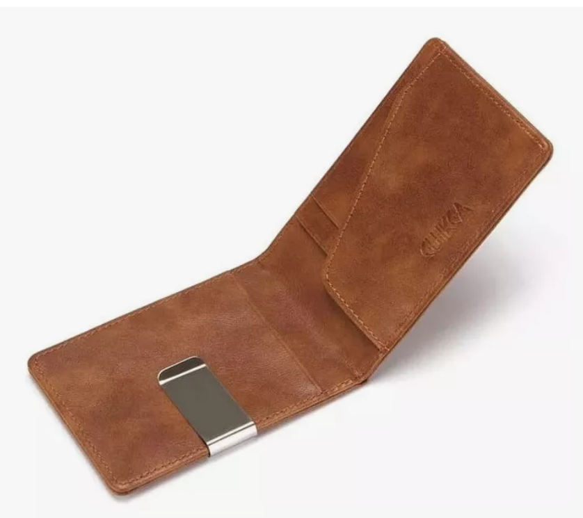 Foto 3 pulgar | Cartera Cuero Pu Xtellar Delgada Plegable Con Clip Billetera