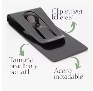 Foto 4 | Clip Xtellar Con Ojal Y Sujetador Para Portar Billetes Color Negro