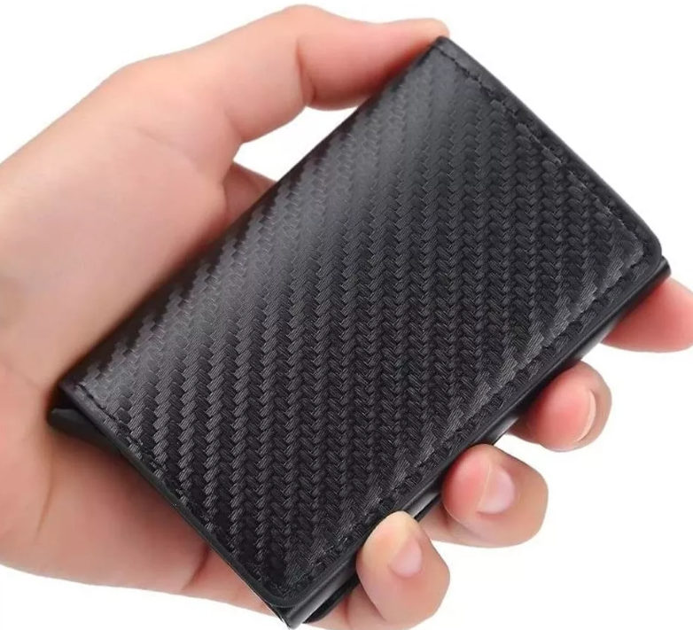 Foto 1 | Cartera Xtellar Tarjetero Billetera De Cuero Protección Rfid Color Gris Oscuro