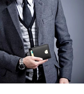 Foto 2 | Cartera Minimalista Para Hombre Con Ranura Para Billetes