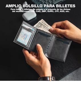 Foto 3 | Billetera Tarjetero De Aluminio Con Cartera Protección Rfid