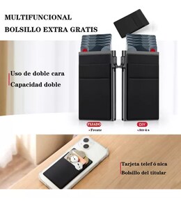 Foto 3 | Cartera Antirrobo Con Tarjetero Metálico Y Protección Rfid