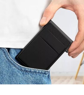 Foto 4 | Cartera Antirrobo Con Tarjetero Metálico Y Protección Rfid